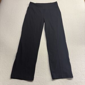 Athleta Straight Cropped Black Pants- Size Small